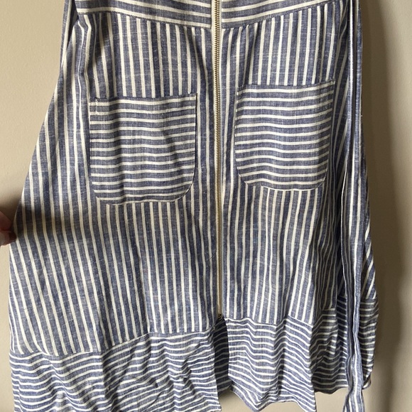 Blue and White Striped Dress - Picture 5 of 7